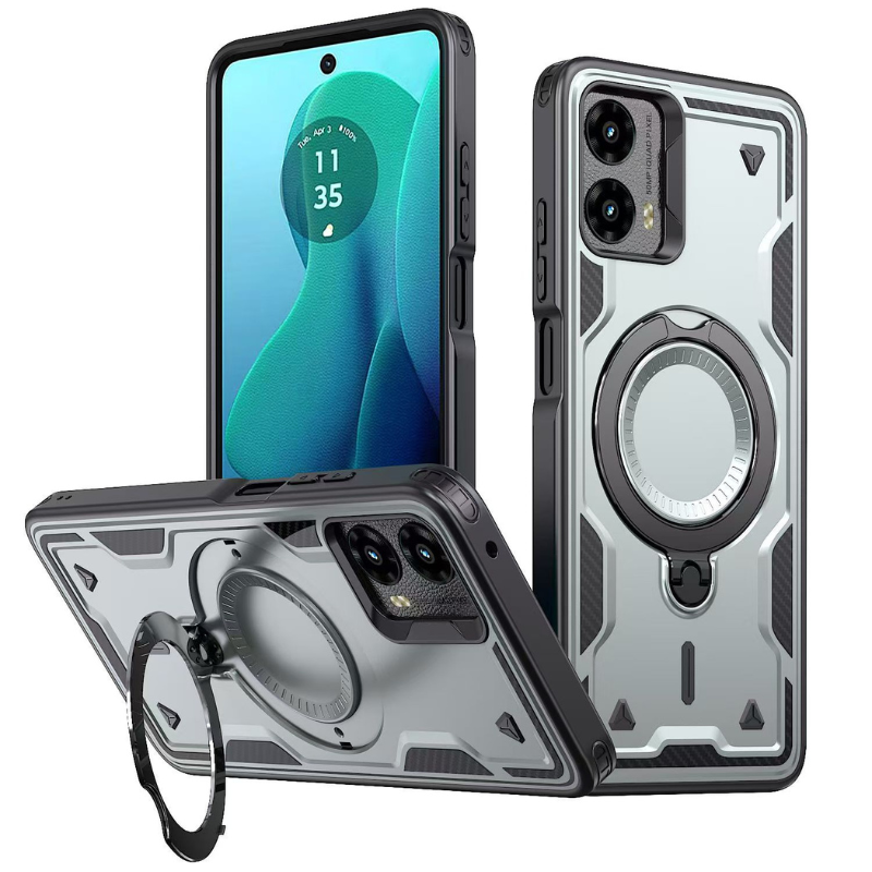 Load image into Gallery viewer, [Built-in Ring Bracket] [Magsafe Compatible] Motorola Moto G Play 5G (2024) Military Full Coverage Heavy Duty Series Case
