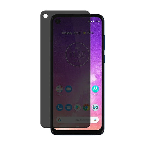 [Standard 9H][Privacy] Motorola Moto One Action / One Vision - 9H Hardness Anti-Spy Tempered Glass Screen Protector