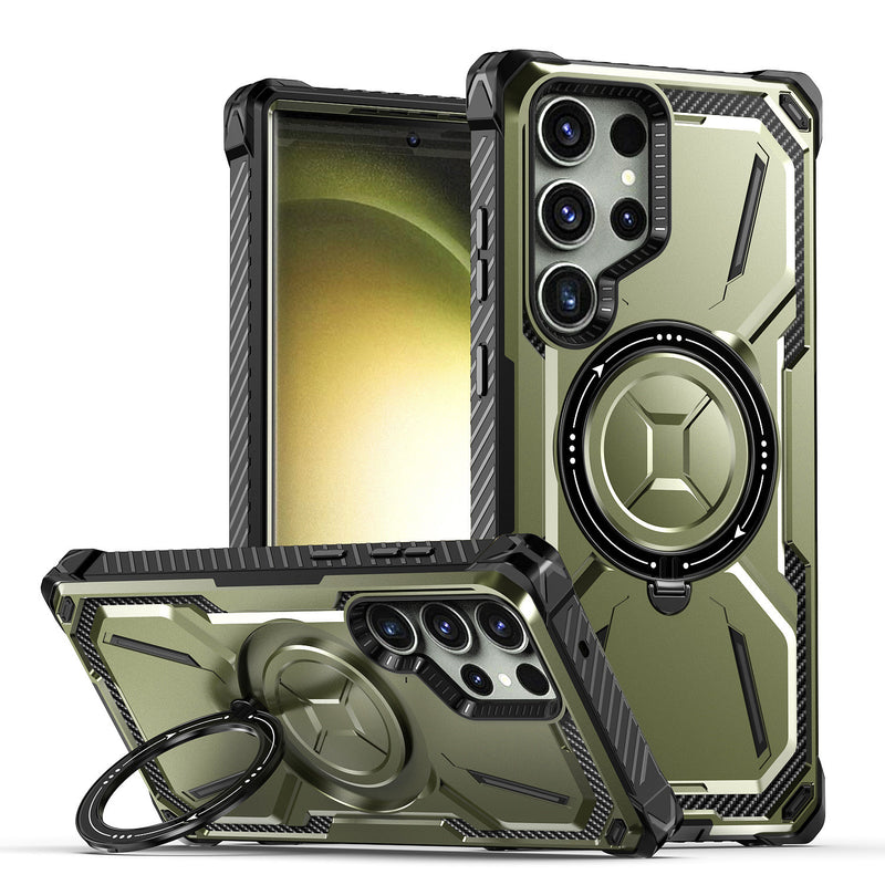 Load image into Gallery viewer, [Built-in Magnetic Stand] Samsung Galaxy S22/Plus/Ultra Shockproof Heavy Duty Case
