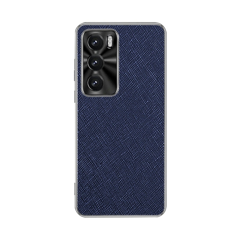 Load image into Gallery viewer, OPPO Reno12/Pro - Silver Edge Cross Texture PU Leather Phone Case
