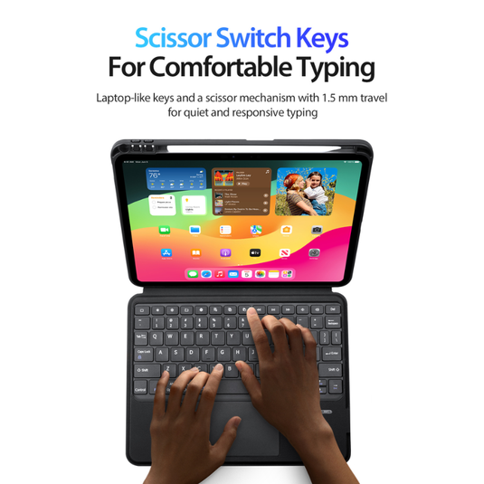[Detachable][Built-in Pencil Slot] Apple iPad Pro 11-inch M4/M5 (2024/2025) Wireless Bluetooth Touchpad Keyboard Case with Backlit - i-Station Mobile Phone & Electronic Device Repair and Accessories