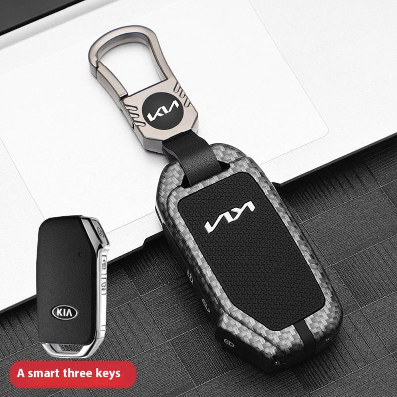 Load image into Gallery viewer, Kia Zinc Alloy + Silicone Car Key Fob Case Cover For K5, Seltos, Sportage, Sorento, Cerato, Ceed, Niro EV, Telluride, Soul, Proceed - i-Station Mobile Phone &amp; Electronic Device Repair and Accessories
