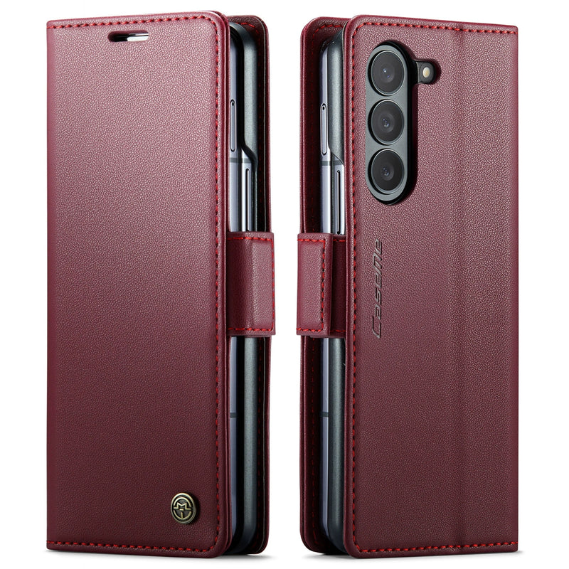 Load image into Gallery viewer, Samsung Galaxy Z Fold 6 (SM-F956) Premium Leather Shockproof Wallet Series Case
