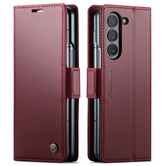 Samsung Galaxy Z Fold 6 (SM-F956) Premium Leather Shockproof Wallet Series Case