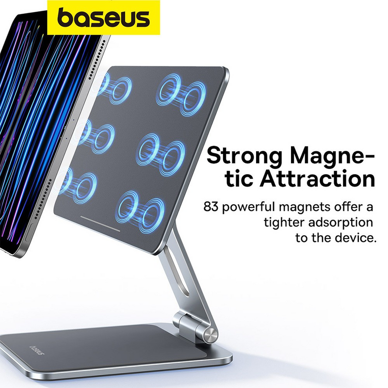 Load image into Gallery viewer, Baseus MagStable Series Magnetic Tablet Stand for iPad 12.9″ - Space Grey
