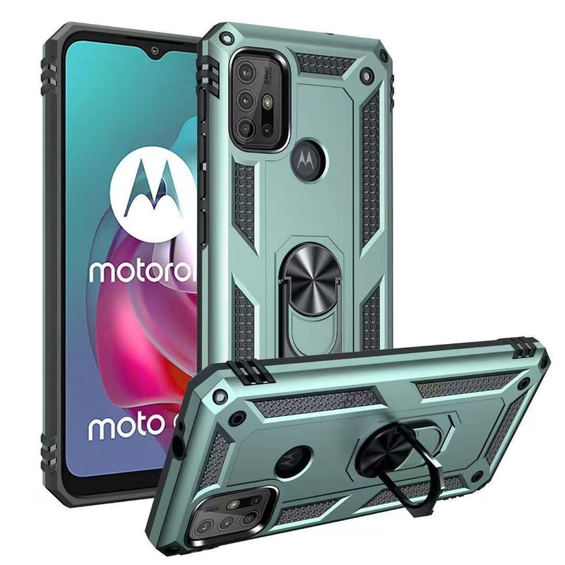 Load image into Gallery viewer, [Built-in Ring Bracket] Motorola Moto G30/G10 Anti-slip Protective Hard Heavy Duty Series Case
