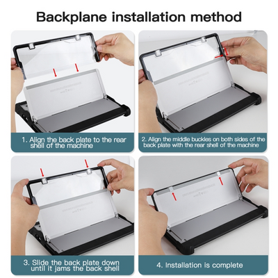Microsoft Surface Pro 8 - Transparent Rugged Hard Shell Cover Case With Hand & Shoulder Strap - i-Station Mobile Phone & Electronic Device Repair and Accessories