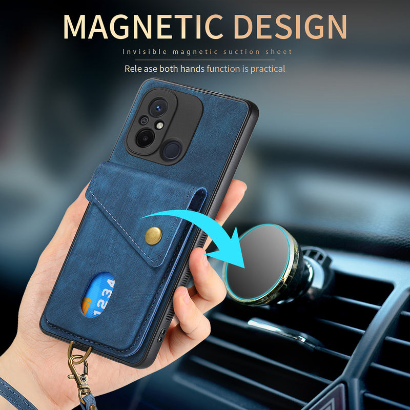 Load image into Gallery viewer, [With Lanyard] Xiaomi Redmi K60 Ultra/Pro Leather Card Holder Full-Wrap Shockproof Wallet Series Case
