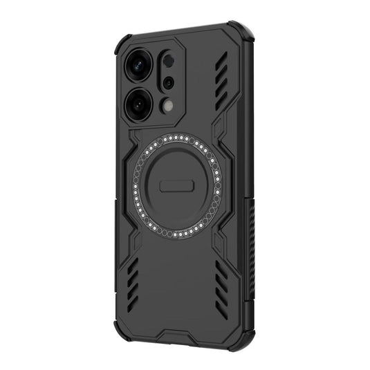 [Magsafe Compatible] OPPO A5 Pro 5G PC + TPU Magnetic Butterfly Armor Case With Hollow Heat Dissipation