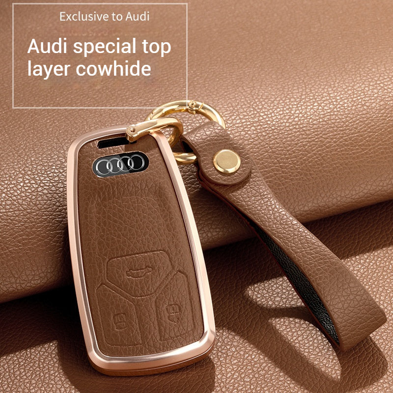 Load image into Gallery viewer, Audi 360° All Inclusive Car Key Fob Case Cover For A3, A4, A5, A6, A7, A8, Q2, Q5, Q7, Q8, e-tron
