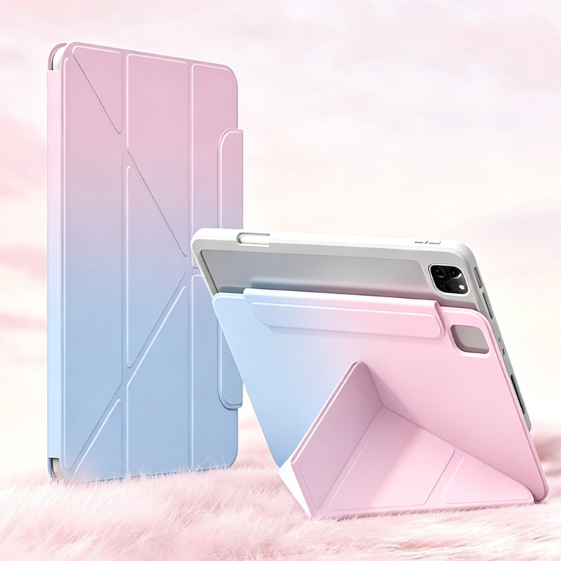 Load image into Gallery viewer, [Detachable] Apple iPad Air 13-inch M2/M3/M4 (2024/2025/2026) 720° Rotatable Gradient Full-cover Case With Pen Slot - i-Station Mobile Phone &amp; Electronic Device Repair and Accessories
