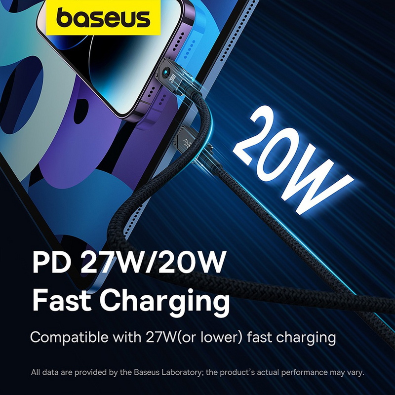 Load image into Gallery viewer, Baseus Unbreakable Series Fast Charging Data Cable Type-C to iP 20W
