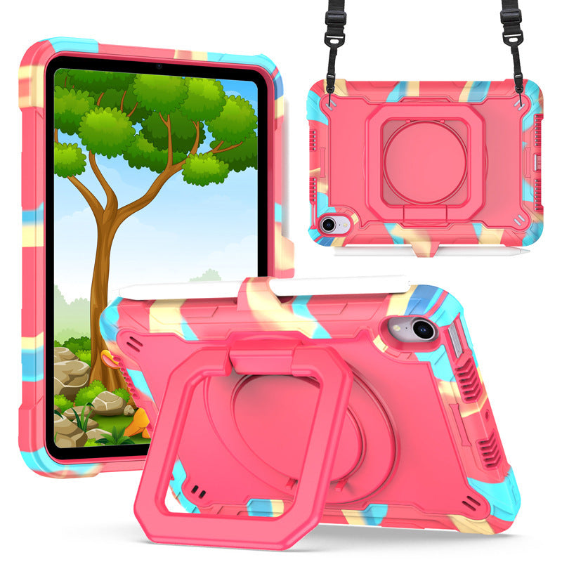 Load image into Gallery viewer, [Built-in Shoulder Strap][With Pen Slot] Apple iPad Air 4/5 10.9&#39;&#39; 4/5th Gen (2020/2022) EVA Friendly Heavy Duty Ring Holder Stand Case
