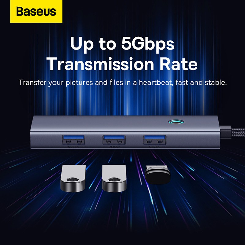 Load image into Gallery viewer, Baseus Flite Series 4-Port HUB Docking Station (USB-A to to USB3.0*4) - i-Station Mobile Phone &amp; Electronic Device Repair and Accessories

