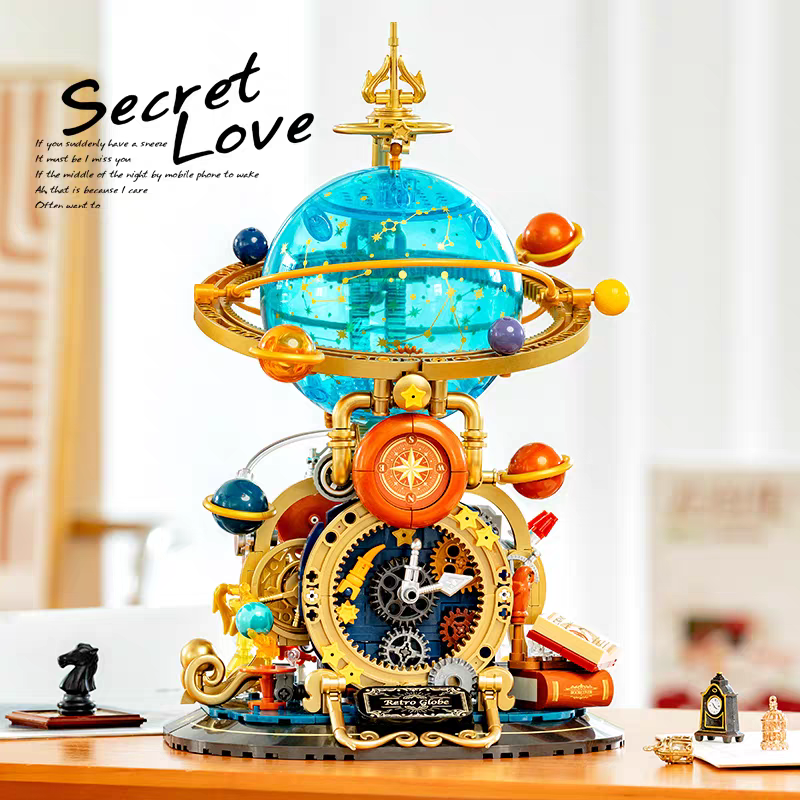 Load image into Gallery viewer, Femibox Kids’ DIY Planet Globe – Educational Building Blocks Ornament
