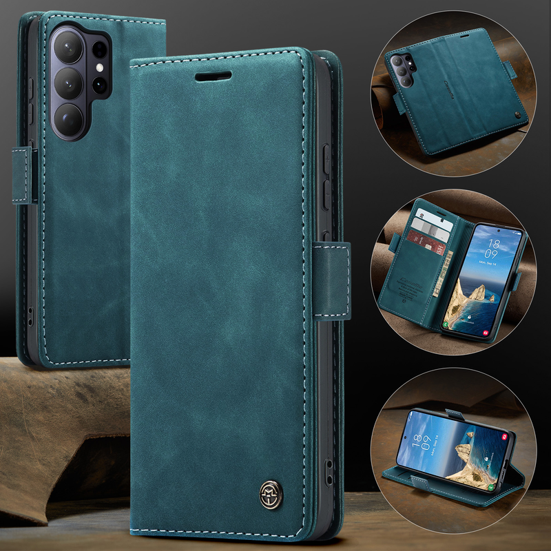 Load image into Gallery viewer, [With Card Slot] Samsung Galaxy S26/Plus/Ultra - PU Leather Flip Wallet Series Shockproof Phone Case
