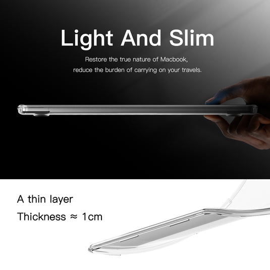 Apple MacBook Pro 14.2" (A2442 & A2779 & A2918 & A2992) - Slim PC + TPU Scratch-Resistant Laptop Case