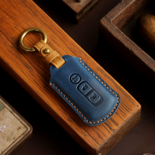 Honda Motorcycle Handcrafted Genuine Leather Car Key Fob Case Cover For PCX 125, PCX 150, PCX 160, ADV 150, ADV160, SH 125i, SH150i, Forza 300, Forza 350