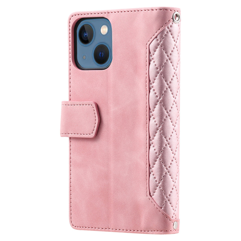 Load image into Gallery viewer, [With Card Slot] Apple iPhone 16/Pro/Pro Max/Plus Zippered Leather Flip Wallet Series Case
