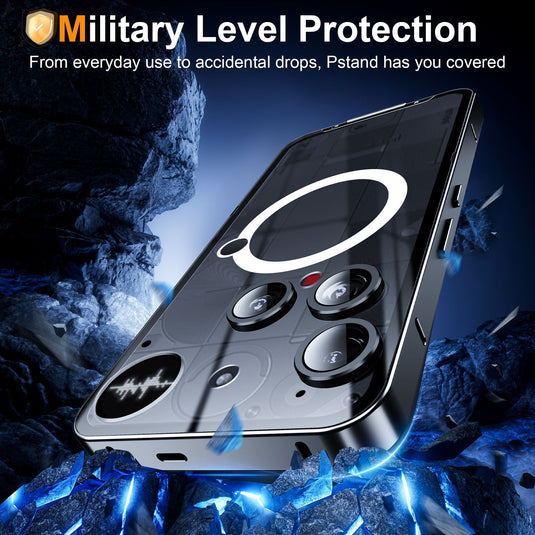 [Magsafe Compatible] Nothing Phone (3) - Transparent Essentials Series Case With Metal Frame