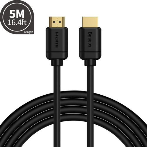 Baseus HDMI 2.0 cable 4K 60 Hz 3D HDR 18 Gbps CAKGQ-A01 5M - Black