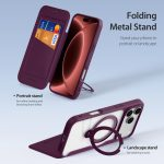 [With Card Slot][Magsafe Compatible] Apple iPhone 17 Pro / 18 Pro - Multi Function Card Slot Leather Wallet Series Flip Case