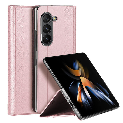 Samsung Galaxy Z Fold6 - Minimalist Luxury Flip Wallet Shockproof Case
