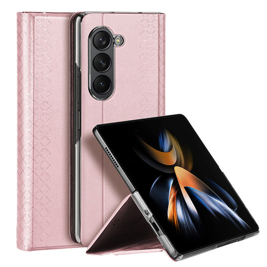 Samsung Galaxy Z Fold6 - Minimalist Luxury Flip Wallet Shockproof Case
