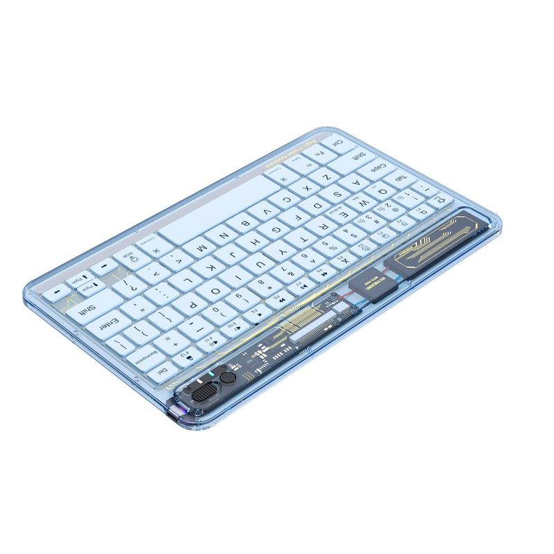 Load image into Gallery viewer, Benwis Transparent Mute Bluetooth Wireless Keyboard with RGB Backlit - i-Station Mobile Phone &amp; Electronic Device Repair and Accessories
