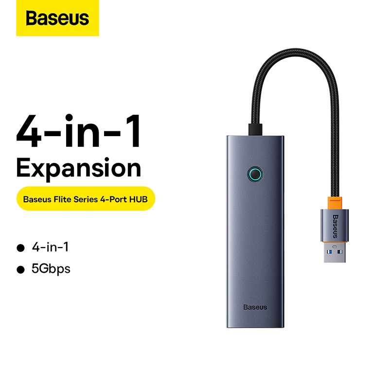 Load image into Gallery viewer, Baseus Flite Series 4-Port HUB Docking Station (USB-A to to USB3.0*4) - i-Station Mobile Phone &amp; Electronic Device Repair and Accessories
