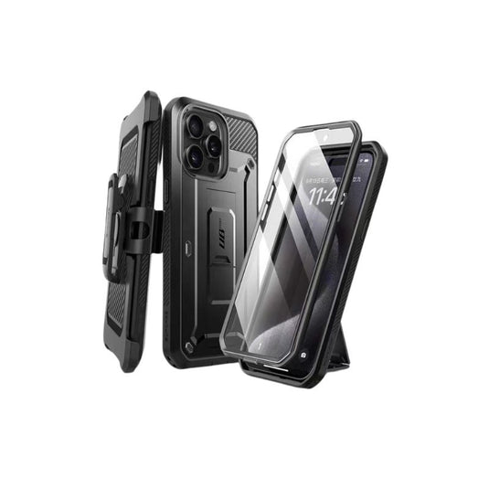 [Built-in Stand] Apple iPhone 15/Plus/Pro/Max - Premium TPU Full Covered Belt Heavy Duty Series Case