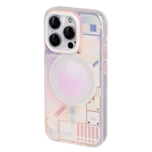 [Magsafe Compatible] Apple iPhone 14/Pro/Max - High Quality White Laser Fashion-Forward Series Case