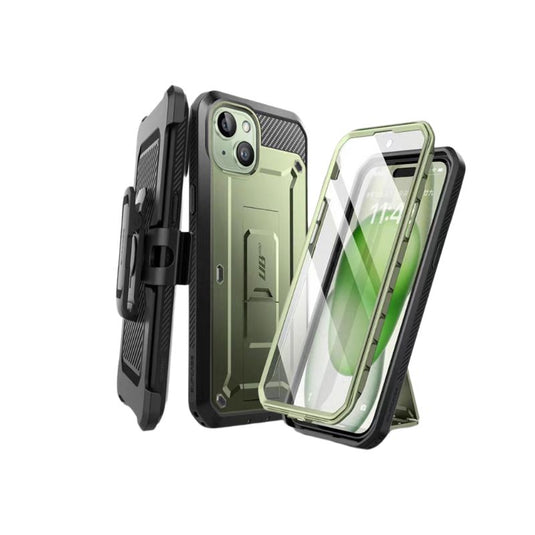 [Built-in Stand] Apple iPhone 15 - Premium TPU Full Covered Triple Protection Lifeproof Series Case