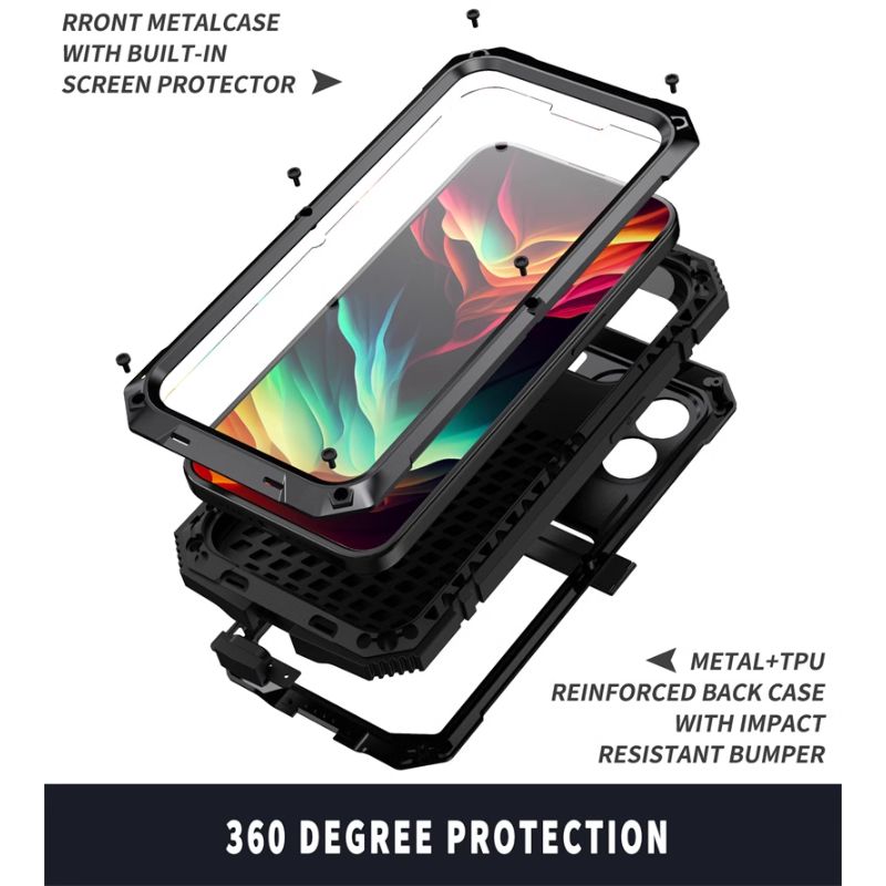 Load image into Gallery viewer, [Built-in Stand] Apple iPhone 15/Plus/Pro/Max - Military Grade Shockproof Lifeproof Series Case
