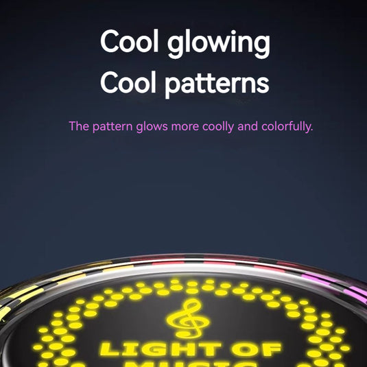 Car RGB Voice Control Synchronous Rhythm Light Colorful Music Ambient Magnetic Light