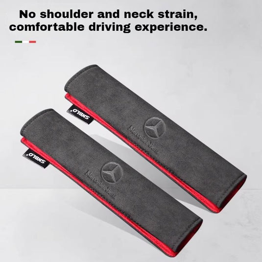 Mercedes-Benz Car Interior Accessory Suede Seat Belt Shoulder Pad for GLC, GLB, GLA, AMG, C-Class