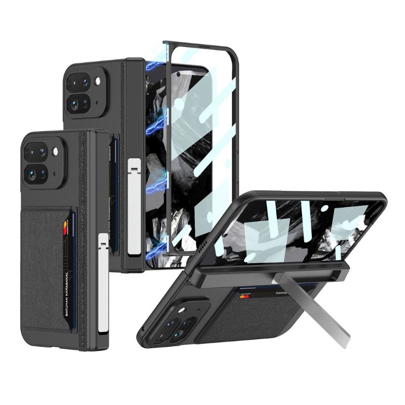 Load image into Gallery viewer, [With Card Slot] Google Pixel 9 Pro Fold - Integrated Shell &amp; Film With Hinged Design Stand Series Case
