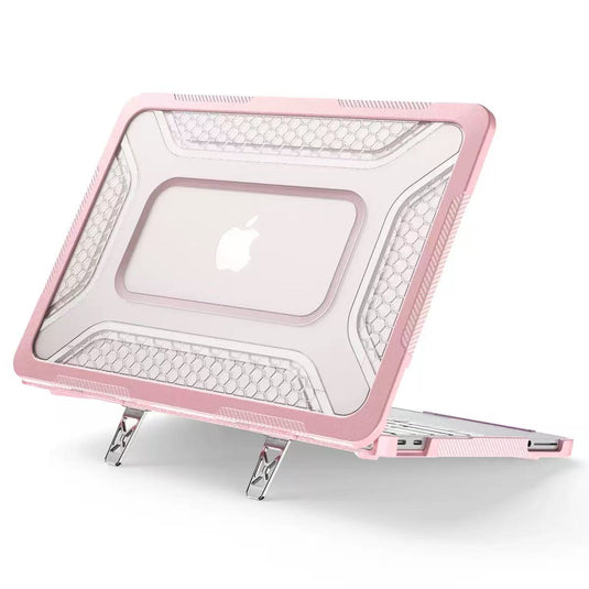 Macbook Neo 13“ 2026 (A3404) - Hybrid Armor Case with Hidden Stand & Anti-Slip Grip - i-Station Mobile Phone & Electronic Device Repair and Accessories