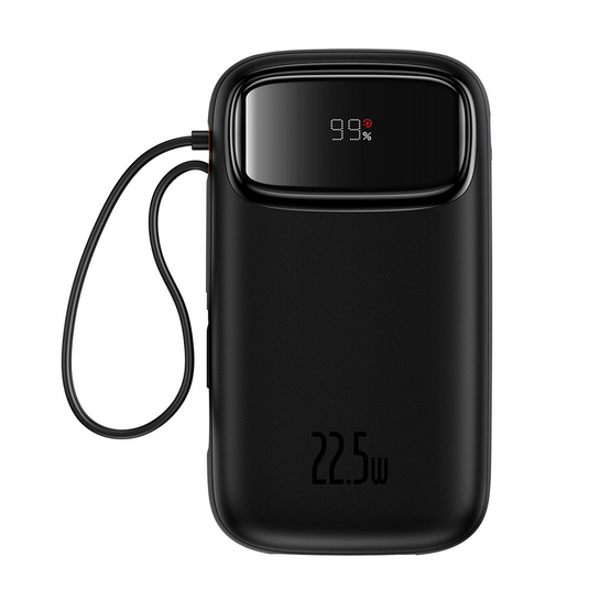 Baseus Qpow2 Dual-Cable Digital Display Fast Charge Power Bank 10000mAh 22.5W