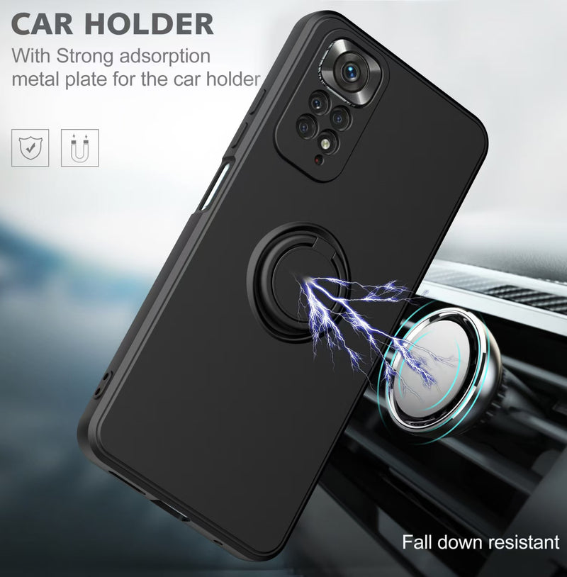 Load image into Gallery viewer, [Built-in Stand] Xiaomi Redmi Note 8/Pro/T Liquid Silicone Drop-Proof Stand Series Case
