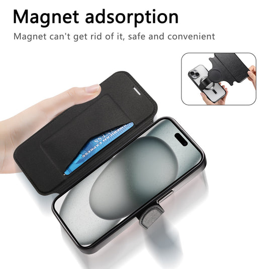 [Magsafe Compatible][With Card Slot] Apple iPhone 12/Pro/Max - Full Covered Shockproof Protective Transparent Magnetic Essentials Series Case