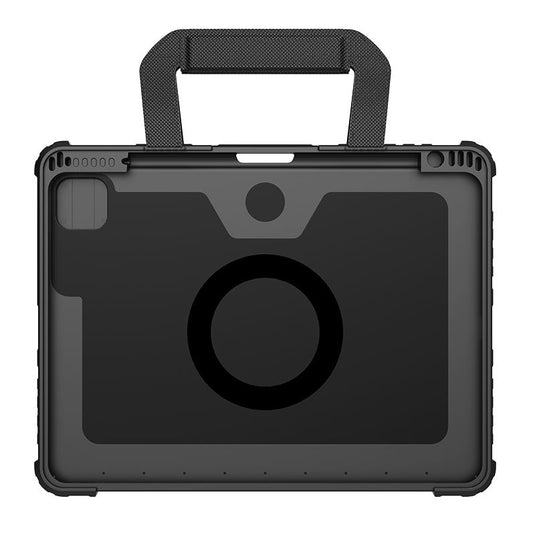 [Detachable][Built-in Slide Lens Cover] Apple iPad Pro 12.9-inch 3rd/4/5/6th Gen (2018/2020/2021/2022) Nillkin Magnetic Rugged Stand Keyboard Case With Backlit
