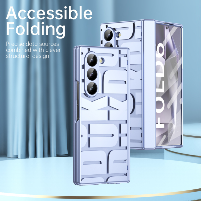 [Built-in Screen Protector] Samsung Galaxy Z Fold 3 SM-F926 Electroplated Full-cover Shockproof Fashion-Forward Series Case - i-Station Mobile Phone & Electronic Device Repair and Accessories