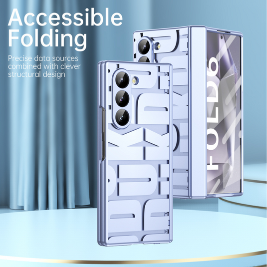 [Built-in Screen Protector] Samsung Galaxy Z Fold 4 SM-F936 Electroplated Full-cover Shockproof Fashion-Forward Series Case