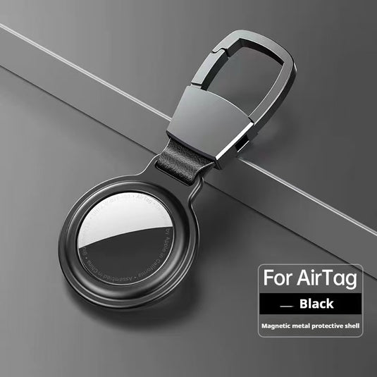 Apple AirTag Magnetic Metal Holder Keyring Carry Case