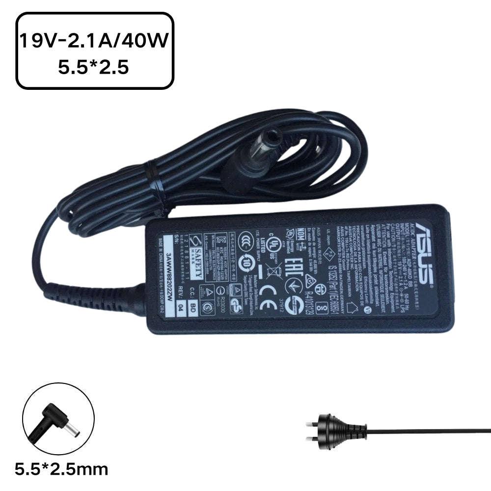 [19V-2.1A/40W][5.5*2.5] ASUS EeeBox PC EB1007P-B0010 Laptop AC Power Supply Adapter Charger - i-Station Mobile Phone & Electronic Device Repair and Accessories