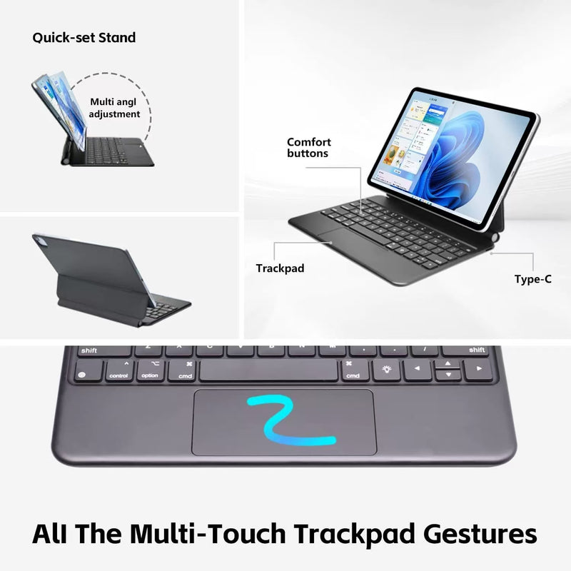 Load image into Gallery viewer, Apple iPad Air 6 11&#39;&#39; 6th Gen (2024) Multi-functional New Magic Floating Keyboard Case
