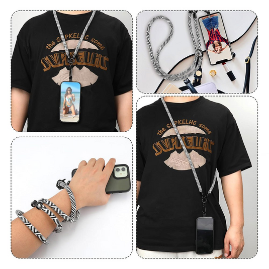 REDEFINE Universal Crossbody Cell Phone Lanyard Round Rope Diameter 8mm - i-Station Mobile Phone & Electronic Device Repair and Accessories