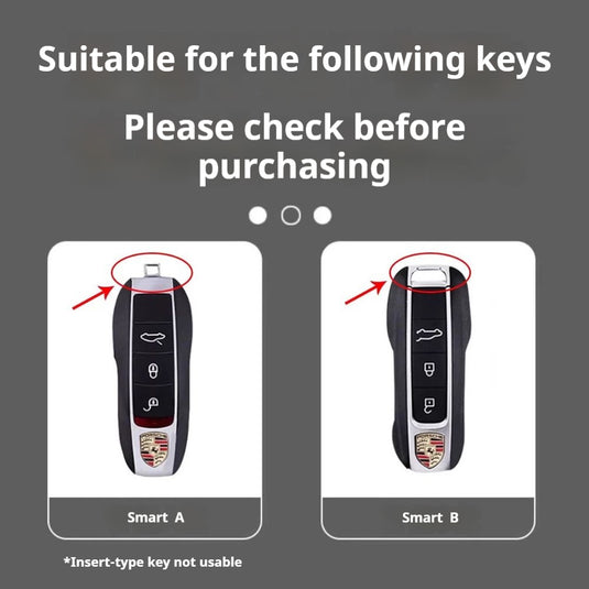 Porsche Stylish Racing-inspired Design Car Key Fob Case Cover For Cayenne, Macan, Panamera, 911, Taycan