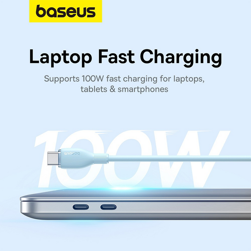 Load image into Gallery viewer, Baseus Pudding Series Fast Charging Cable Type-C to Type-C 100W 1.2m
